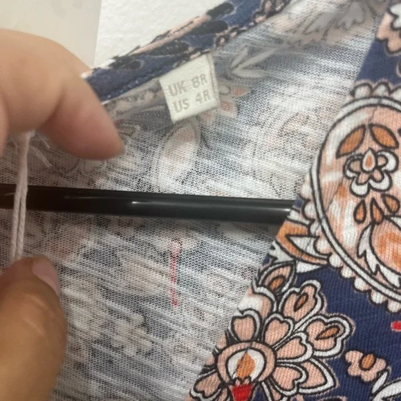 NWT Boden Paisley Dress Sz 4 - Picture 4 of 5